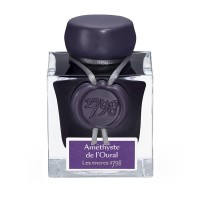 J Herbin 1798 Anniversary Inks Silver Sheen 50 Ml Bottled Amethyste De Loural Rich Deep Purple Ink