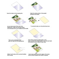 Huntz Selfadhesive Laminating Sheets Letter Size9 X 12 Inches 4 Mil Clear Pack Of 50 Htlms50P