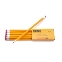 Skkstationery Presharpened Pencils Pencils Sharpened With Eraser Top 2 Hb Pencil 144Box