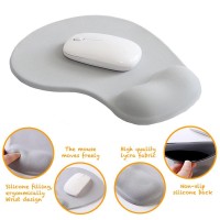 Office Mousepad With Gel Wrist Support Ergonomic Gaming Desktop Mouse Pad Wrist Rest Design Gamepad Mat Rubber Base For Lapt