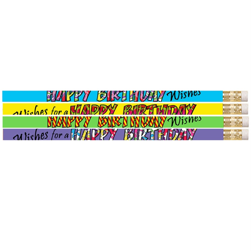 Musgrave Pencil Company Happy Birthday Wishes Pencil Pack Of 12