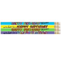 Musgrave Pencil Company Happy Birthday Wishes Pencil Pack Of 12