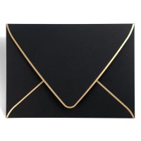 A7 Black Envelopes 5 X 7 50Pack For 5X7 Cards Self Seal Perfect For Weddings Invitations Photos Graduation Baby Shower