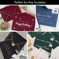 A7 Luxury Burgundy Invitation Envelopes Christmas Envelopes 5 X 7 For 5X7 Cards 50 Pack Self Seal Perfect For Weddings Invit