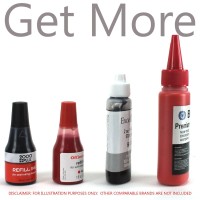 Stamp Ink Refill By Bch Premium Grade 25 Oz Red