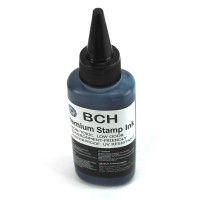 Black Stamp Ink Refill By Bch Premium Grade 25 Oz