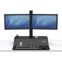 Fellowes Lotustrade VE SitStand Workstation Dual 2 Displays Supported 35 lb Load Capacity 1 Each