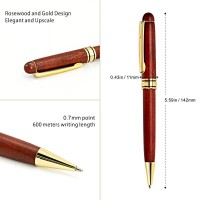 3 Pcs Wooden Pens Set With Gift Casebest Writing Fountain Fancy Ballpoint Pen And Luxury Gel Pen With Ink Refills Promotional