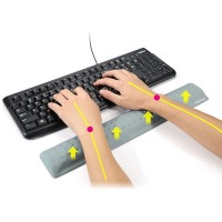 Aelfox Memory Foam Keyboard Wrist Restmouse Wrist Rest Ergonomic Design Wrist Pad For Computer Keyboard Laptop Wrist Support