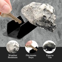 Hide A Key In Plain Sight In A Real Looking Rockstone Holds Standard Sized Spare Keys