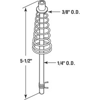 Primeline Mp6638 Bifold Door Guide Rod 512 In 2 Pack