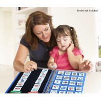 Schkidules Vkit Portable Binderready Visual Schedule For Kids W85X11 Backboard 150 Laminated Icons Plus 21 Headings