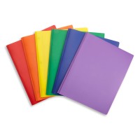 6 Pack Multicolor Plastic Pocket Folders With 3 Prongs Plastic Folders For School College Home And Work 6 Plastic Folders