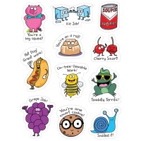 Creative Teaching Press So Much Pun Punny Rewards Stickers 55 Stickers Per Pack