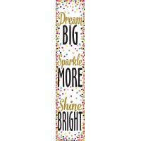 Teacher Created Resources Confetti Dream Big Sparkle More Shine Bright Banner 3915