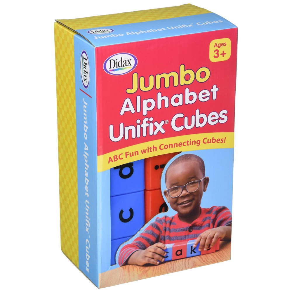 Didax Jumbo Alphabet Unifix Cubes Set Of 30 35 H X 85 L X 513 W