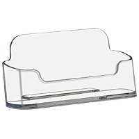 Deflecto Deflecto Business Card Holders Single Compartment 334 W X 178 H X 112 D Clear 70101 10 Clear