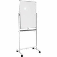 Vivo Mobile Dry Erase Board 24 X 36 Inches Double Sided Magnetic Whiteboard Rolling Stand With Aluminum Frame Cartwb24A