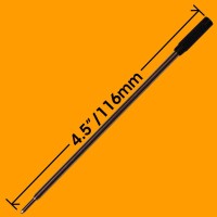 Jaymo Replacement For Cross 8513 Measures 4563 In 116 Mm Long Ballpoint Pen Refill 12 Black