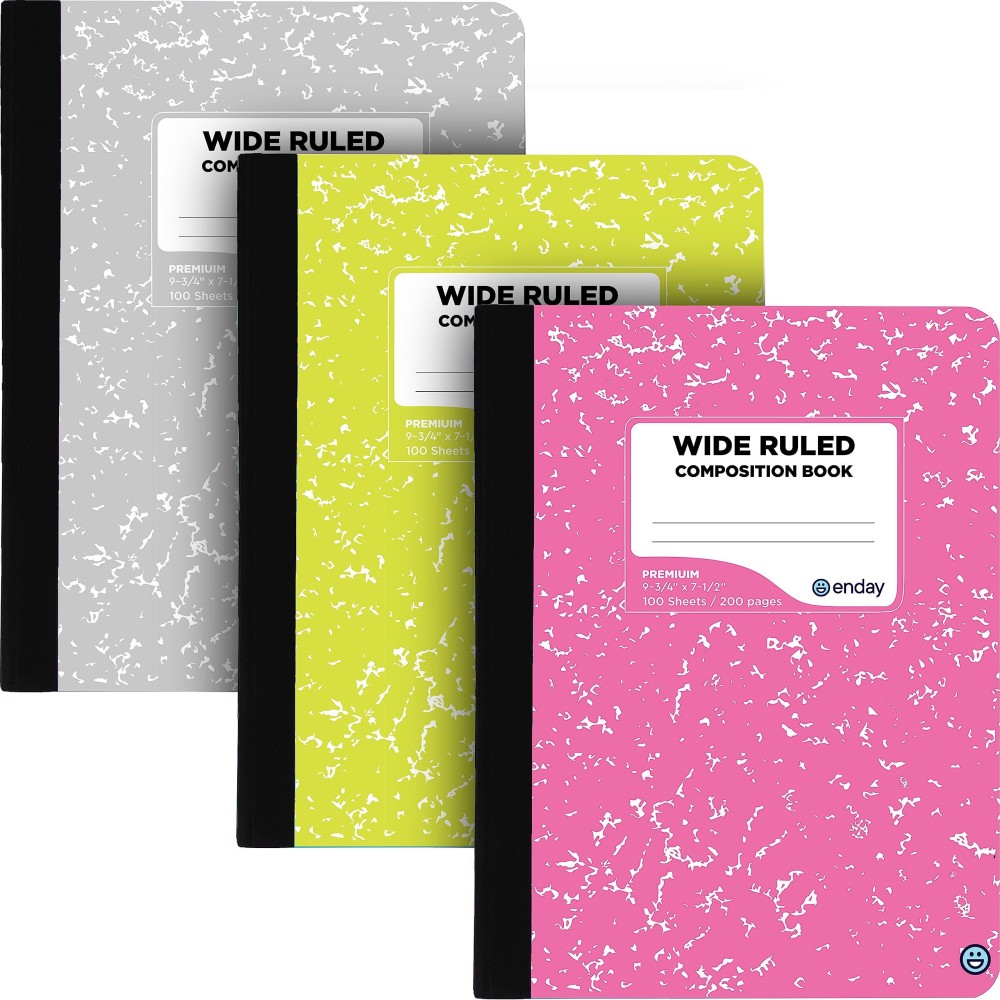 Composition Notebooks Wide Ruled Paper Colored Marble Composition Notebook Covers 100 Sheets 200 Pages Composition Books Ma