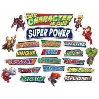 Eureka Back To School Marvel Superhero Adventure Our Character Mini Bulletin Board And Classroom Decorations 35Pc 6 W X 21 L