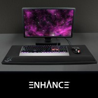 Enhance Xxl Large Extended Gaming Mouse Pad With 2Xl Ergonomic Memory Foam Wrist Rest Support 315 X 1378 X 1 Inches Antif