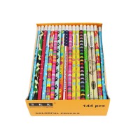 Skkstationery Assorted Colorful Pencils Wooden Pencil With Eraser Pencil Assortment Novelty Kids Pencils Awards Incentives