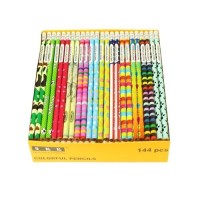 Skkstationery Assorted Colorful Pencils Wooden Pencil With Eraser Pencil Assortment Novelty Kids Pencils Awards Incentives