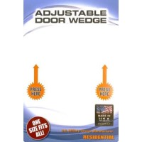 Heavy Duty Adjustable Spring Loaded Residential Door Wedge This Selfadjusting Doorstop Will Prop Open Virtually Any Door In Yo