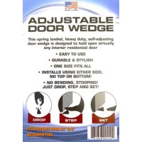 Heavy Duty Adjustable Spring Loaded Residential Door Wedge This Selfadjusting Doorstop Will Prop Open Virtually Any Door In Yo