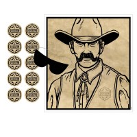 Pin The Badge On The Sheriff Game