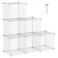 Cahome Wire Cube Storage 6 Cube Organizer Metal C Grids Modular Shelves Units Storage Bins Shelving Closet Organizer Ide