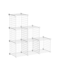 Cahome Wire Cube Storage 6 Cube Organizer Metal C Grids Modular Shelves Units Storage Bins Shelving Closet Organizer Ide