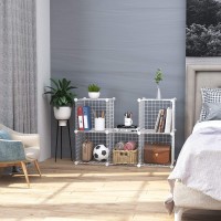 Cahome Wire Cube Storage 6 Cube Organizer Metal C Grids Modular Shelves Units Storage Bins Shelving Closet Organizer Ide