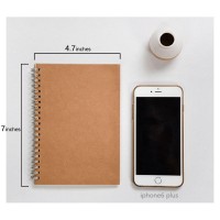 Dstelin Soft Cover Spiral Notebook Journal 2Pack Blank Sketch Book Pad Wirebound Memo Notepads Diary Notebook Planner With Un