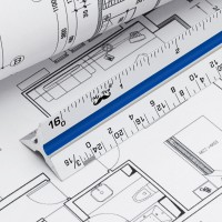 Mr Pen Architectural Scale Ruler Scale Ruler 12 Inch White Scale Ruler Contractor Architect Scal Scaling Ruler Drawing