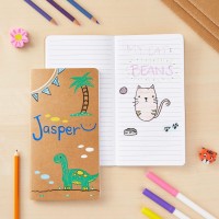 Paper Junkie 48 Pack Kraft Paper Notebooks Bulk H5 Lined Journals For Writing Students Office Travelers 80 Pages Travele