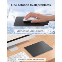 Hard Silver Metal Aluminum Mouse Pad Mat Smooth Magic Ultra Thin Double Side Mouse Mat Waterproof Fast And Accurate Control For