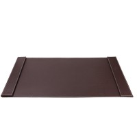 Sumaclife Executive Modern Large Matte Coffee Brown Leather Laptop Mat Office Desk Pad 34 X 20 With Lifting Side Rails For B