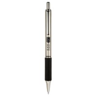 Zebra Pen G402 Retractable Gel Pen Stainless Steel Barrel Fine Point 05Mm Black Ink 2Pack