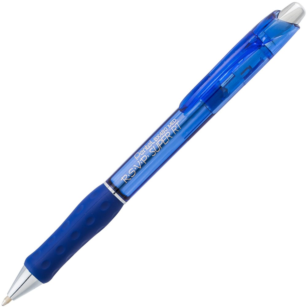 Pentel Rsvp Super Rt Retractable Ballpoint Pen Blue