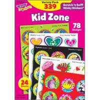 Trend Enterprises Kid Zone Stinky Stickers Variety Pack 78 Designs 8 Scents Pack Of 339 Multicolor