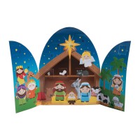 Fun Express Paper Nativity Advent Calendar For Christmas Stationery Calendars Calendars Christmas 12 Pieces