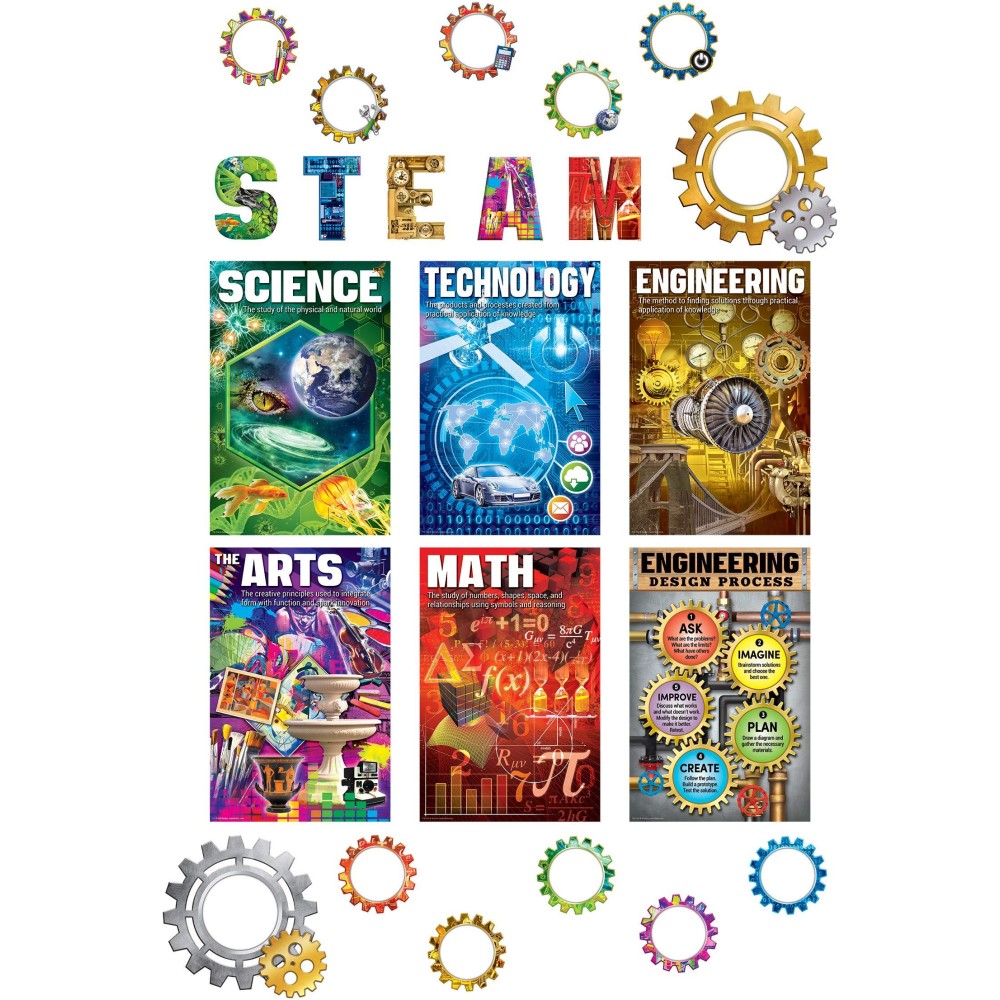 Teacher Created Resources Steam Bulletin Board Tcr2150 Large