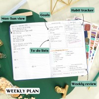 Legend Planner Weekly Monthly Life Planner To Hit Your Goals Live Happier Organizer Notebook Productivity Journal A5