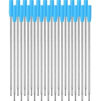 Jovitec 24 Pieces Replaceable Ballpoint Pen Refills Metal Pen Ink Refills Smooth Writing 45 Inch 116 Cm And 1 Mm Medium Tip