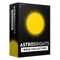 Astrobrights Mega Collection Colored Cardstock Bright Yellow 320 Sheets 65 Lb176 Gsm 85 X 11 More Sheets 91625