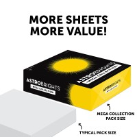 Astrobrights Mega Collection Colored Paper Bright Blue 625 Sheets 24 Lb89 Gsm 85 X 11 More Sheets 91621