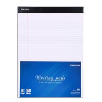 Mintra Office Legal Pads Basic White 6Pk 85In X 11In Narrow Ruled 50 Sheets Per Notepad Micro Perforated Writing Pad