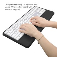 Vaydeer Magic Keyboard Wrist Rest Ergonomic Keyboard Stand Compatible With Magic Keyboard 2 With Numeric Keypad Black Silicone